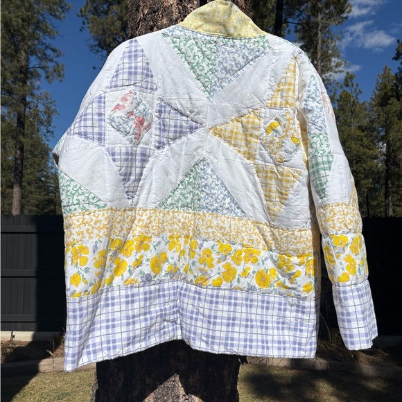 Handmade Homemade Patchwork Quilted Jacket - Picture 8 of 9
